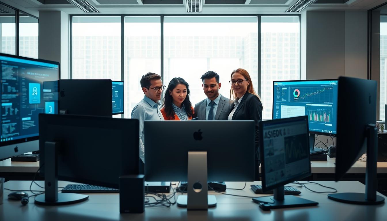 Enterprise software dashboards and business process automation